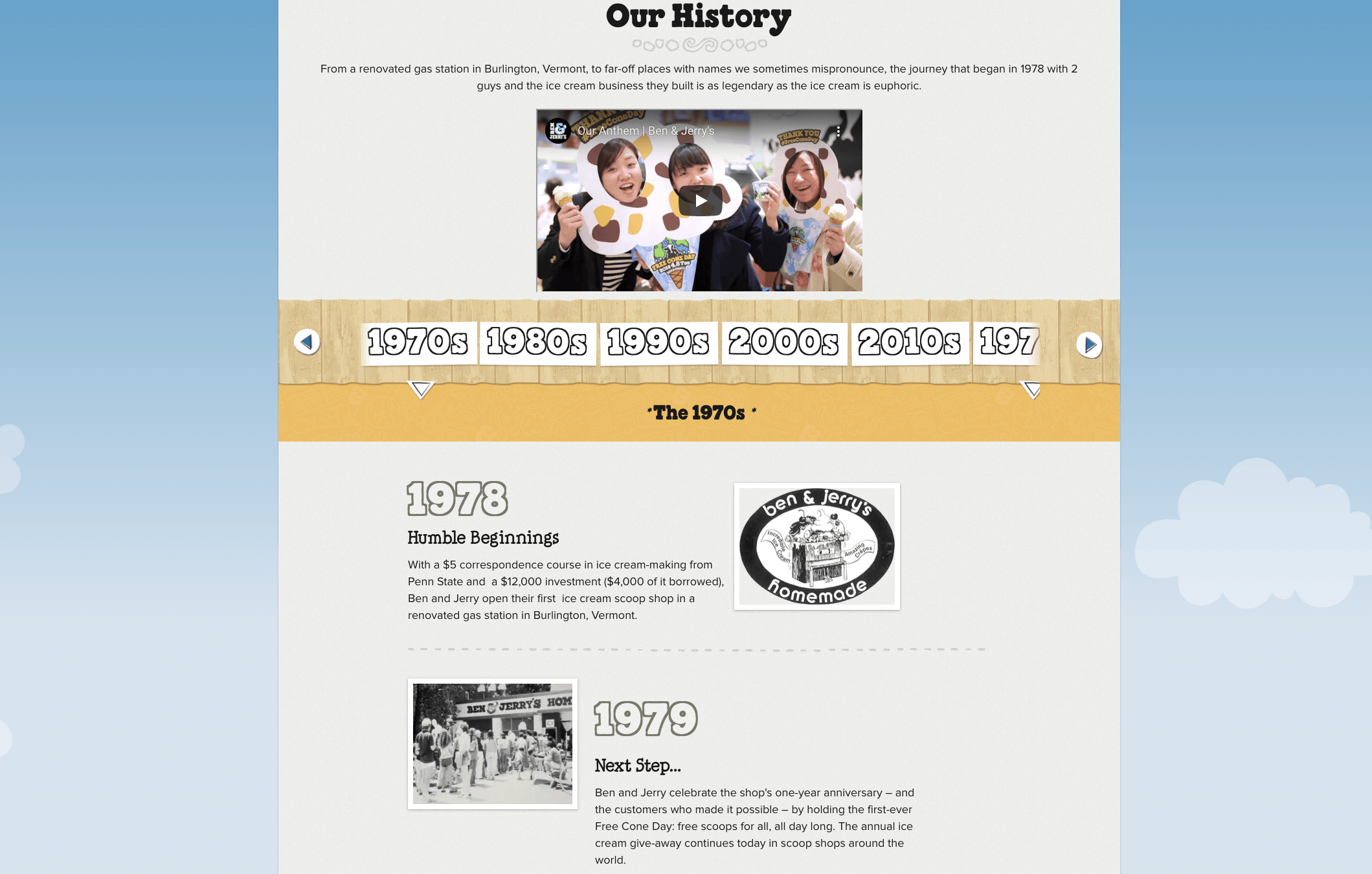 ben and jerrys homepage