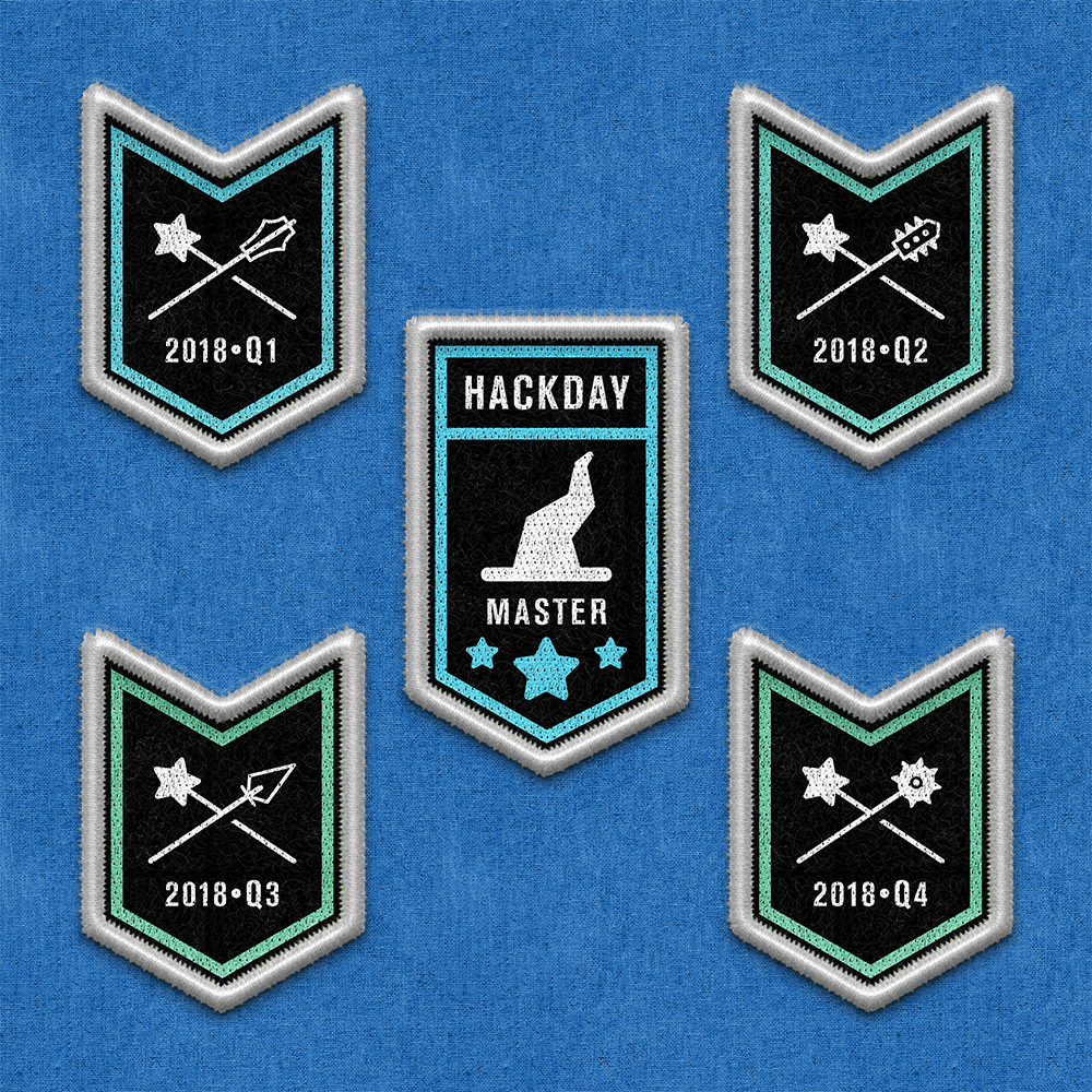 LinkedIn Hack Day branding by Column Five
