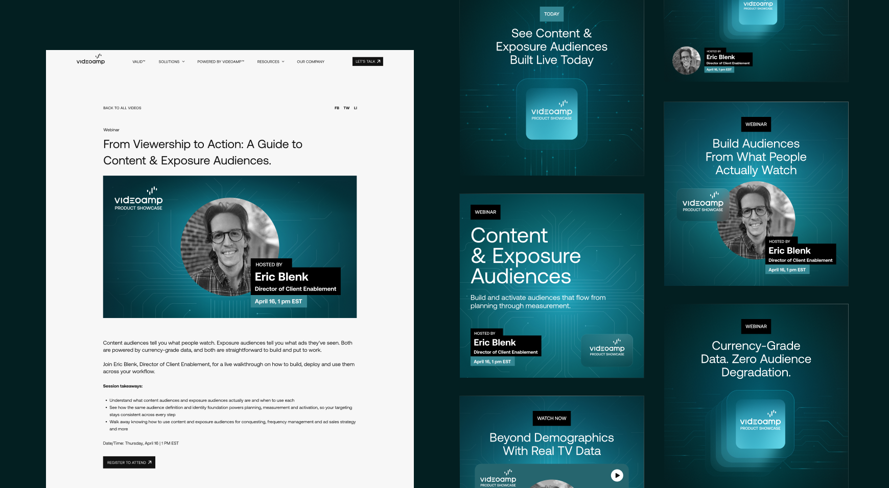 Image-SaaS Content Marketing Case Study: Generating 5X Webinar Engagement for VideoAmp in 90 Days